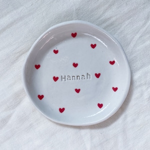 Personalised Heart Ceramic Trinket Dish
