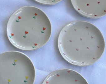 Ceramic Trinket Dish - Hearts, Flowers, Fruit, Bows