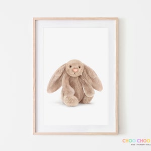 Jellycat Bashful Bunny Nursery Wall Art Bunny Traditional Nursery Print Bunny Nursery Décor Jellycat Bunny Printable Wall Art