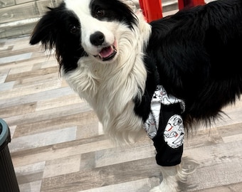 Cute Lace Dog Elbow Protector Dress, Anti-Slip Knee Guard for Medium & Large Dogs