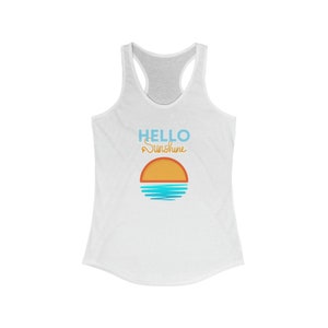 Hello Sunshine, Sunshine Tank, Sunshine Tank Top, Summer Tank, Summer Tank Top, Muscle Tank, Womens Tank, Muscle Tank Top, Beach Women&#39;s