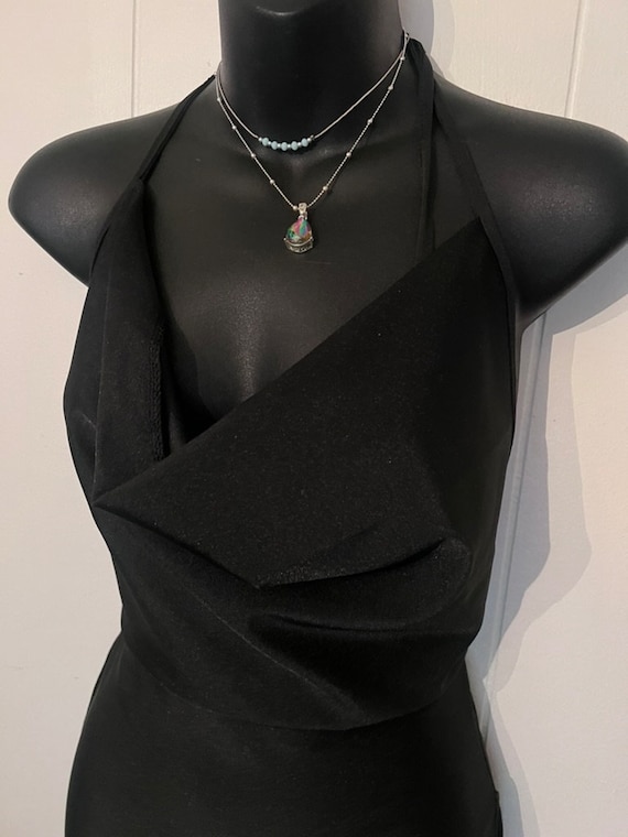 ladies black dress with sleeves Chic Black Mini Party Dress main image 0