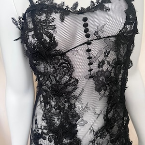 3D Floral See Through Lace Lingerie Dress Babydoll Lingerie Gift for Wife Anniversary Birthday Wedding Bridal Bachelorette Cute Vintage