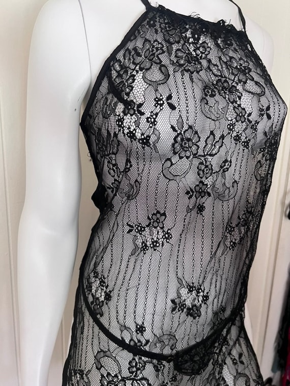 Butterfly Wings Tied Lingerie Dress See Through Sexy Bridal Lace Floral  Lingerie Set Anniversary Gift for Wife Birthday Holiday
