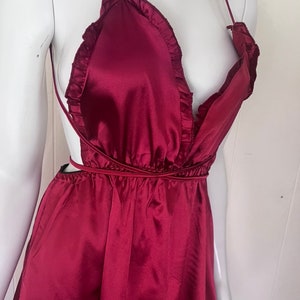 Silky Nightgown Nightdress Wedding Anniversary Honeymoon Cute Silky Dress Gift Anniversary Birthday Bridal Wedding or just a Saturday Night