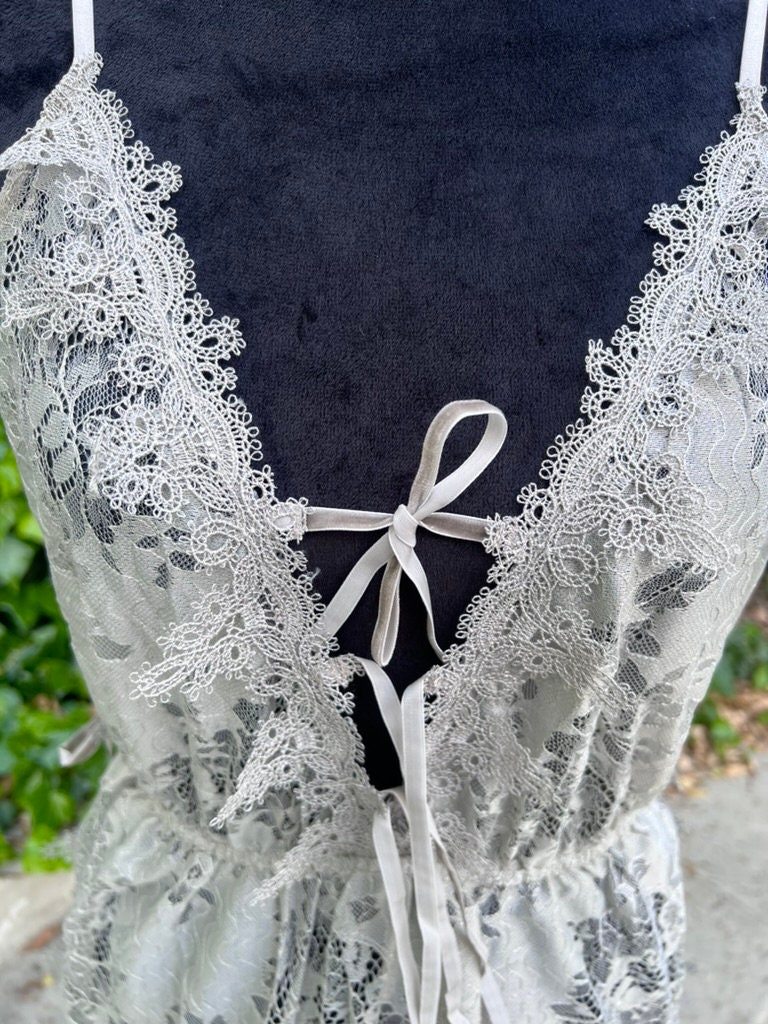Wildflower See Through Nightgown Flower Lace Transparent Nightdress wildflower-see-through-nightgown-flower-lace-transparent-nightdress