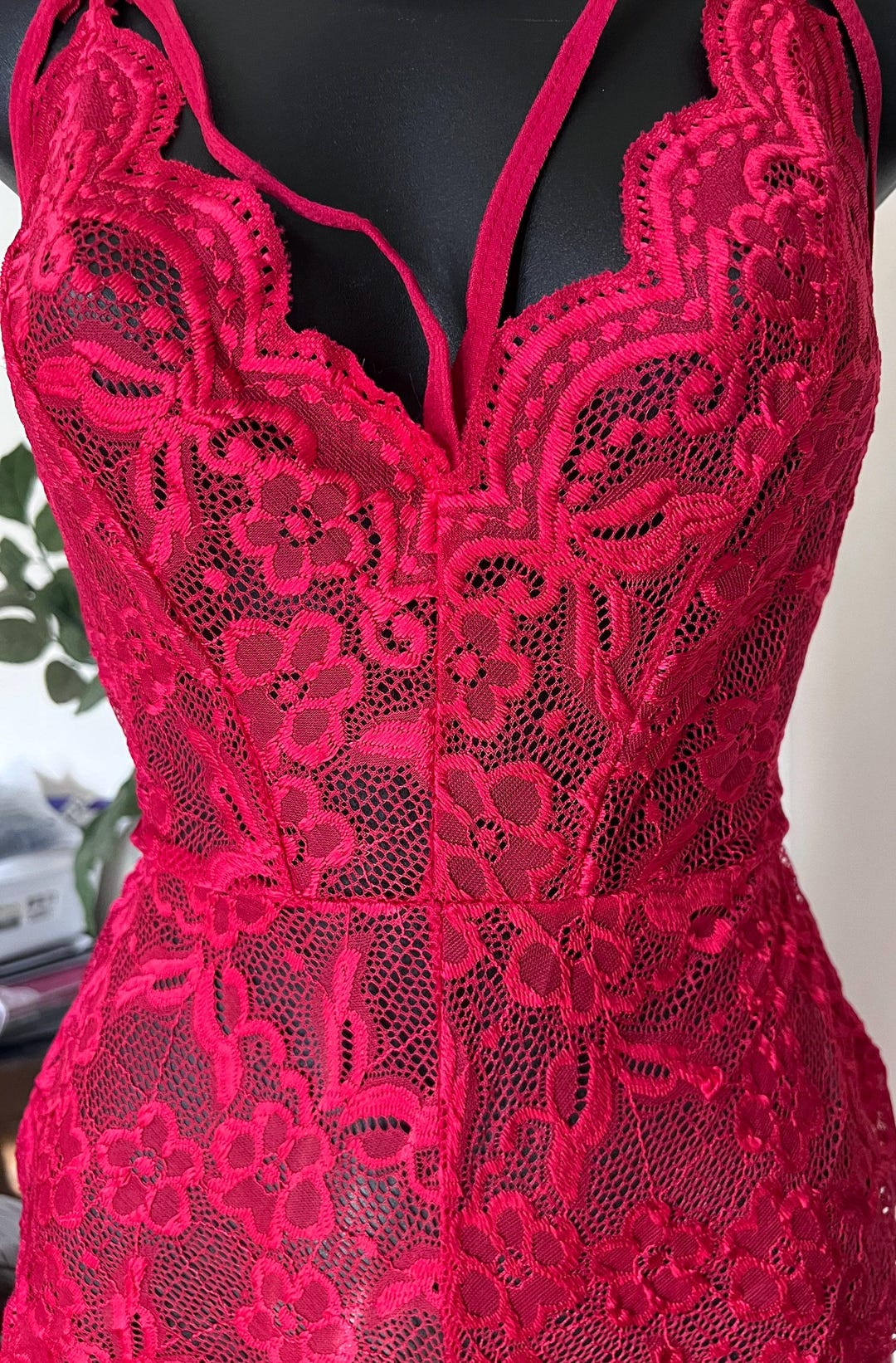 Knockout Lingerie Bodysuit Floral Wedding Birthday Anniversary Mother’s ...