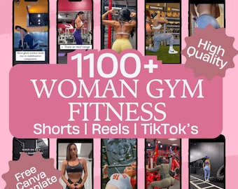 Bundel met 1100+ fitnesshaspels | Viral Gym Workout-video's (PLR MRR) - digitale download