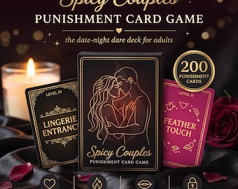Spicy Couples Punishment Card Game for Intimate Date Nights (Digital Download)