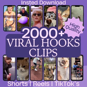 2000+ virala videokrokar | Innehåll på sociala medier (digital nedladdning)