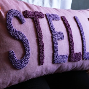 custom name pillow
punch needle pillow
lumbar pillow
embroidered pillow
needlepoint pillow
custom throw pillow
monogram pillow
baby pillow
personalize pillow
tufted pillow
girl name pillow
inital pillow
customize pillow
