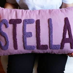 custom name pillow
punch needle pillow
lumbar pillow
embroidered pillow
needlepoint pillow
custom throw pillow
monogram pillow
baby pillow
personalize pillow
tufted pillow
girl name pillow
inital pillow
customize pillow