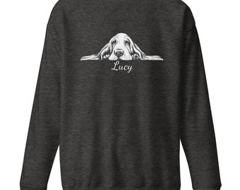 Personalized Bassett Hound Sweatshirt Unisex