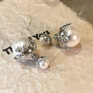 Light luxury crss pearl earrings niche design high-end earrings for women unique earrings 2024 new hot style