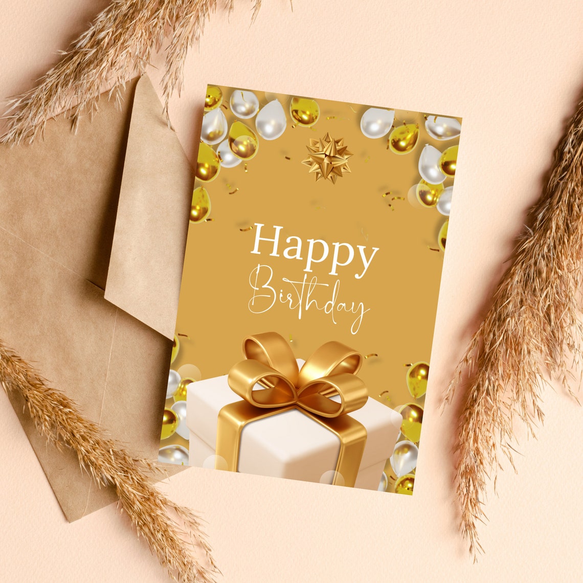 Printable Birthday Card Editable Happy Birthday Cards Etsy