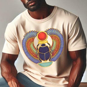 Egyptian T-shirt, Ancient Egypt Tee, Kemetic T-shirt, Hieroglyph Shirt, Pharaoh Shirt, Pyramid Tee, Historical Clothing, Vintage Egypt Top