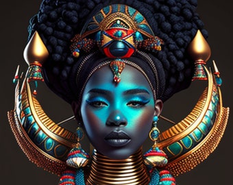 Amani - Digital Art - AI Art - Black Art - Afrofuturism - Kids Art ...