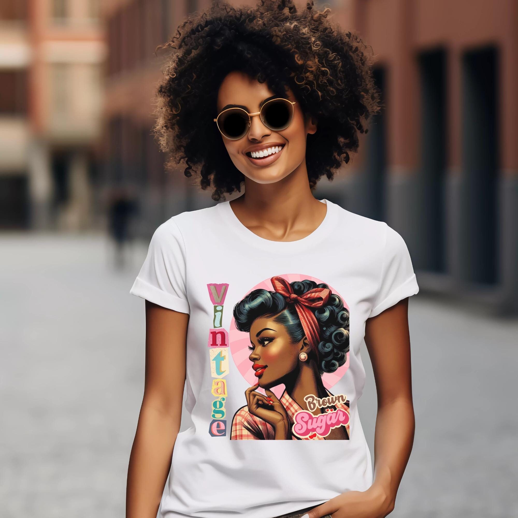 Vintage Afro Print Shirt main image 1