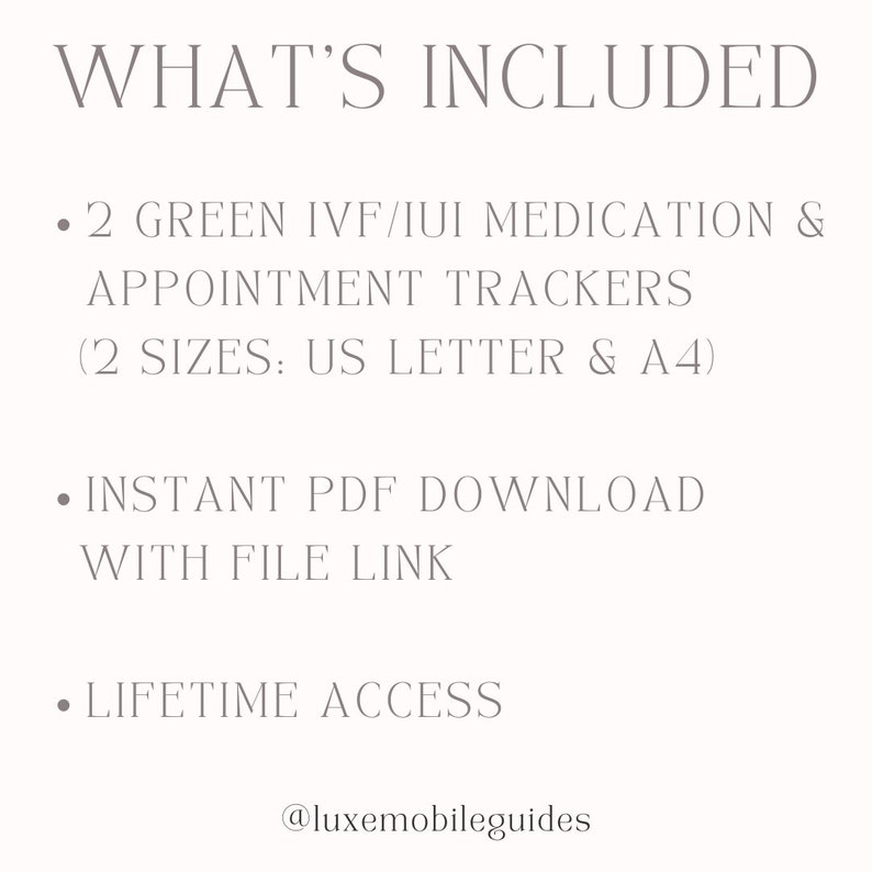 IVF Medication Tracker | Editable IVF Planner | IVF Planner | Printable ...