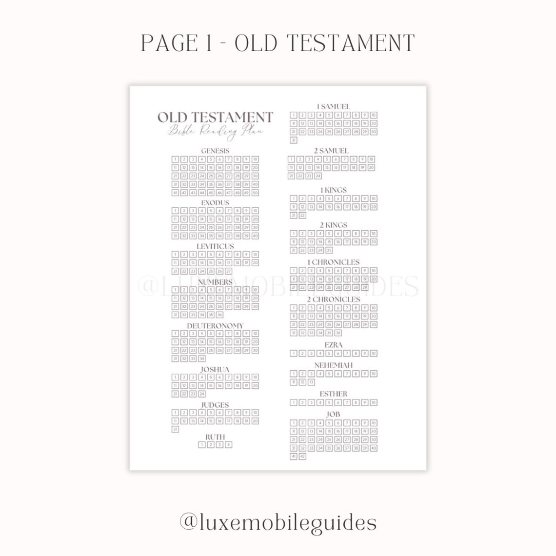 Daily Bible Reading Plan PDF | Printable Bible Reading Tracker | Bible ...
