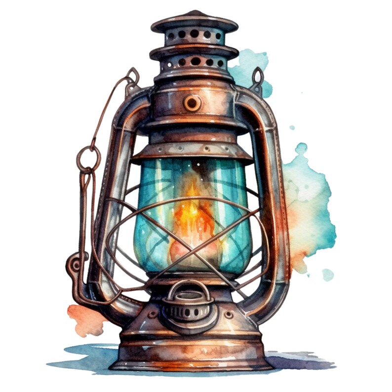 Vintage Lantern Clipart Bundle Highresolution PNG Files Etsy