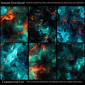 Turquoise Texture Seamless Patterns Bundle, High-resolution 400 DPI ...