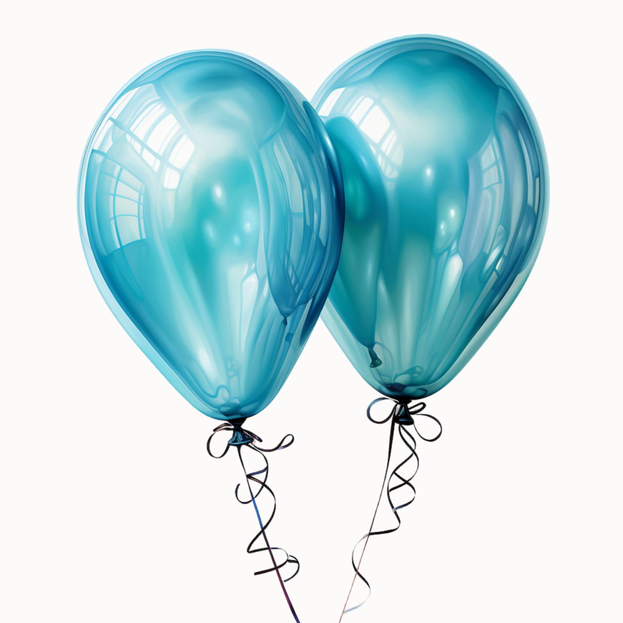 Pale Blue Balloon (Helium/Air Filled) - 30 Inches main image 1