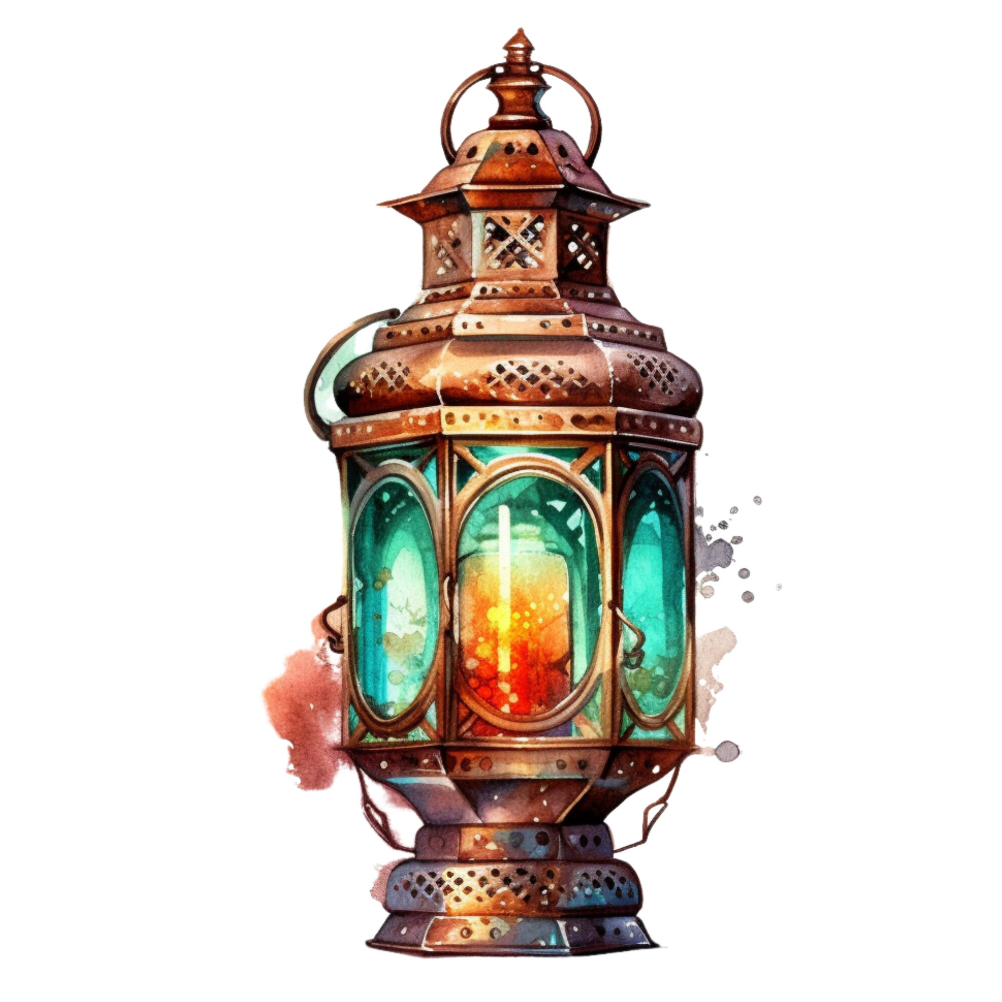 Vintage Lantern Clipart Bundle Highresolution PNG Files Etsy