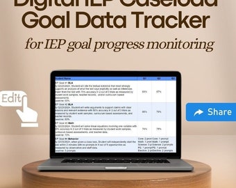 Digital IEP Caseload Goal Data Tracker | Google Sheet™ Template