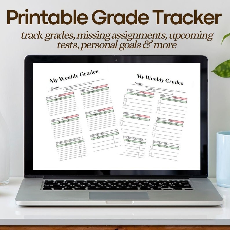 Printable Grade Tracker - Etsy