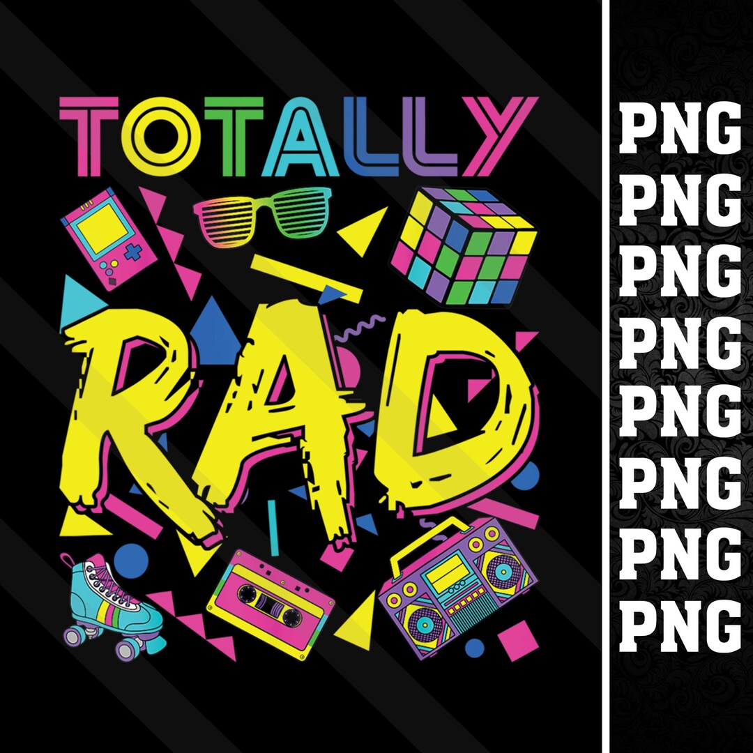 Totally Rad 1980s Retro Vintage Eighties Costume Party - Etsy