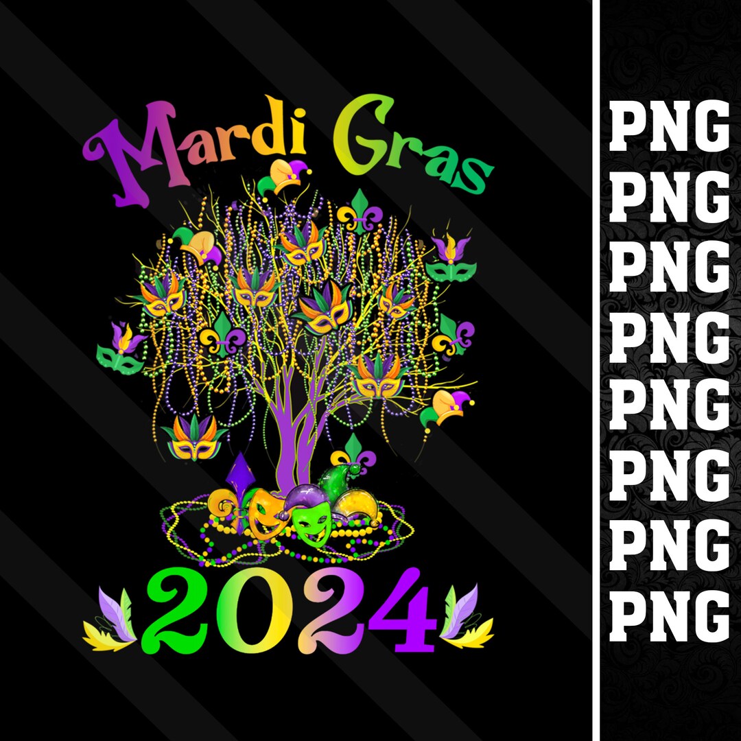 Custom Family Png Mardi Gras 2024 Tree Beads New Orleans 2024