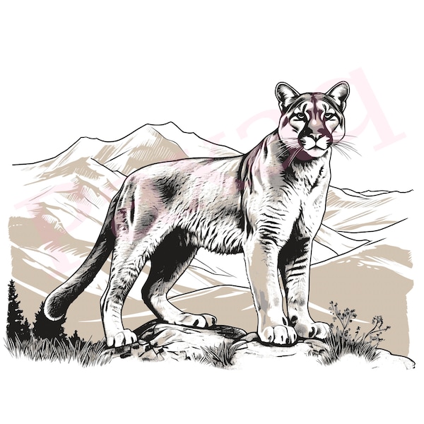 Mountain Lion - Etsy