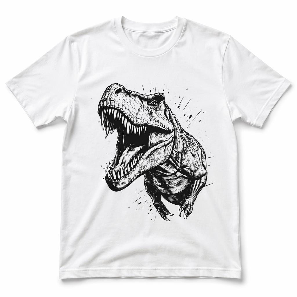 T-rex SVG, Roaring, Digital Cut File for Cricut & Print - Etsy