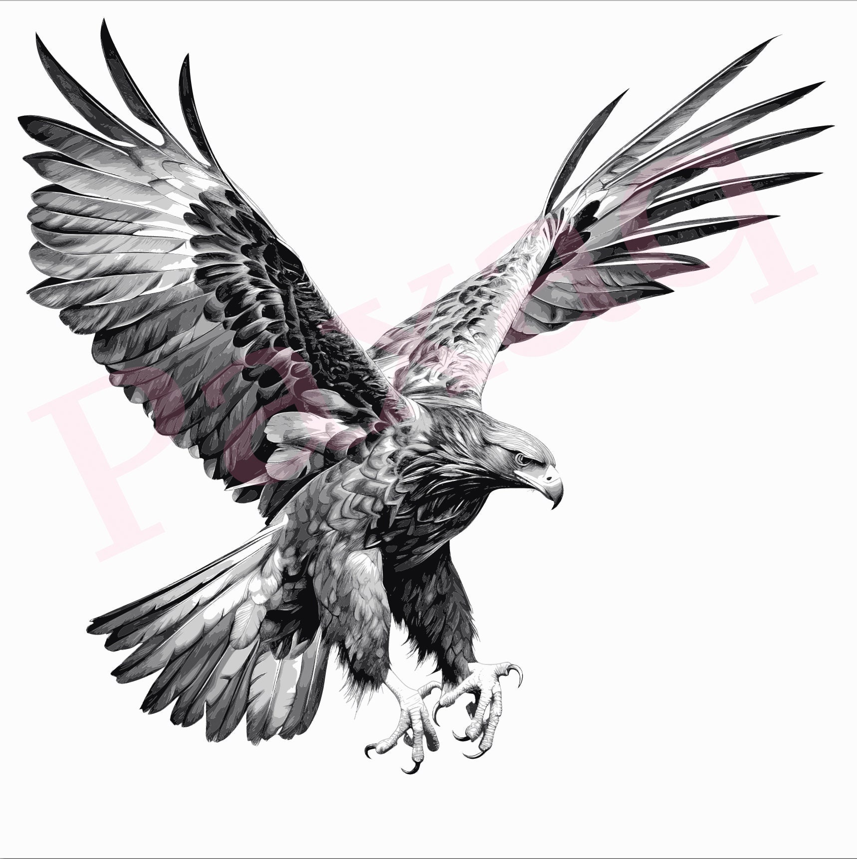 Eagle Svg, Flying Eagle Vector, Eagle Vector Cutfile png Pdf svg jpg for Mugs, Tattoos, Stickers, Clothes, Home Decor,Commercial use
