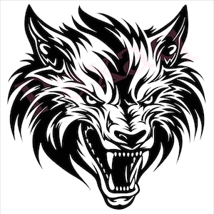 Fenrir Svg, berserk Fenrir Vector, Jpg Png Pdf Svg for T-shirts, Mugs, Tattoos, Stickers, Vector for Norse Mythology lover, Commercial use