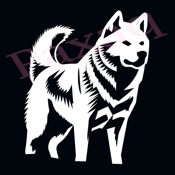 Akita Inu Svg, Cocky Akita Inu Vector, Jpg Png Pdf Svg for T-shirts, Mugs, Tattoos, Stickers, Vector for dog lover