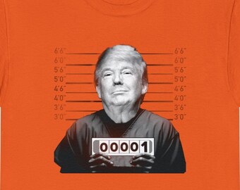 Trump Mugshot Smirk  Heavy Cotton Tee