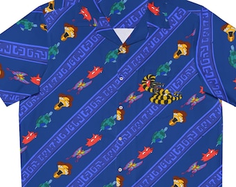 Spiritual Journey Mysterious Temple Insanity Pepper Men's Hawaiian Shirt (AOP)