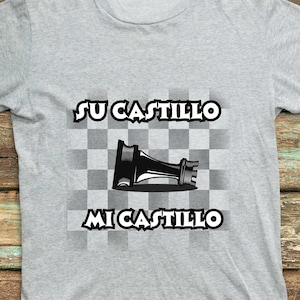 Su Castillo, Mi Castillo Chess Rook Unisex Heavy Cotton Tee