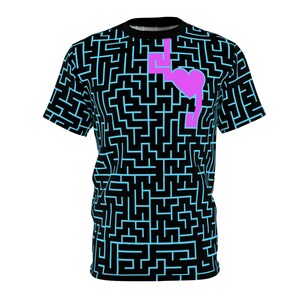Heart Maze Neon Cut & Sew Tee (AOP)