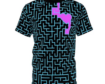Heart Maze Neon Cut & Sew Tee (AOP)