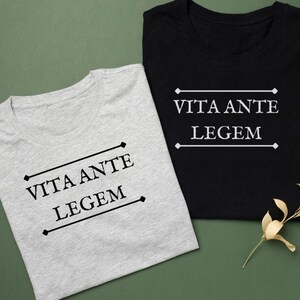 Life Before Law &quot;Vita Ante Legem&quot; Latin text tee Unisex Heavy Cotton Tee