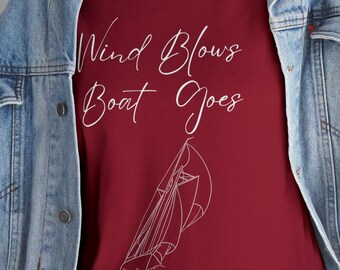 Windy Yacht Sailors Unisex Colorful Heavy Cotton Tee