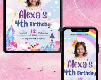 Digital Birthday Party Invitation | Canva Template | Electronic Birthday Invite | All Purpose | Mobile Phone Text Party Email SMS Evite