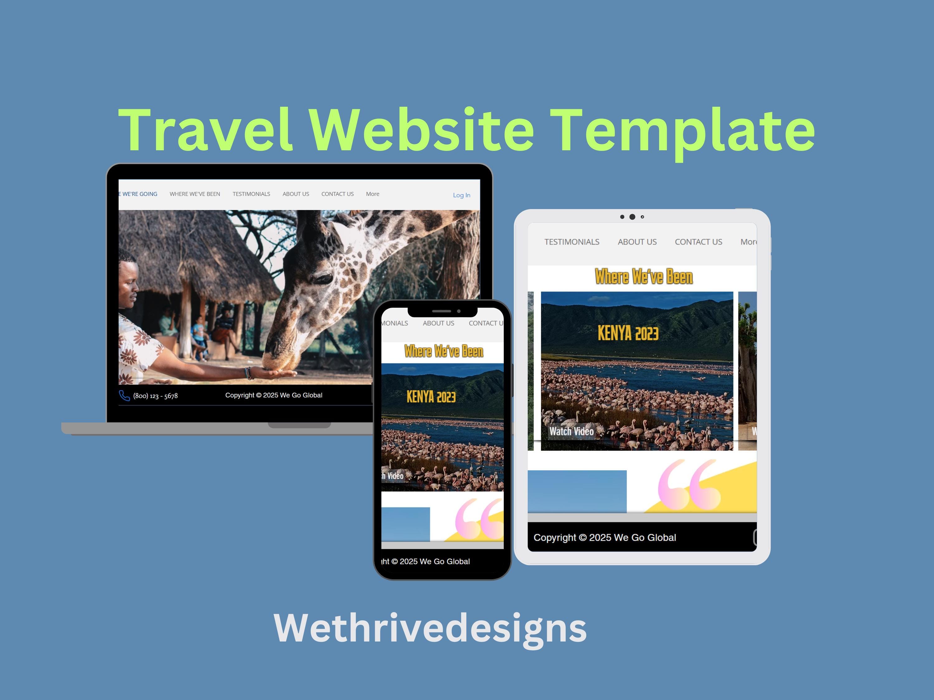 Wix Travel Website Template | Customizable, Mobile-Friendly, SEO-Optimized Design for Travel Blogs & Agencies