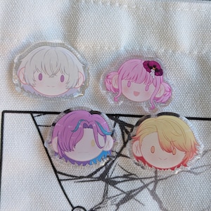 Project Sekai WonderlandsxShowtime alt Hairstyle Acrylic Pins