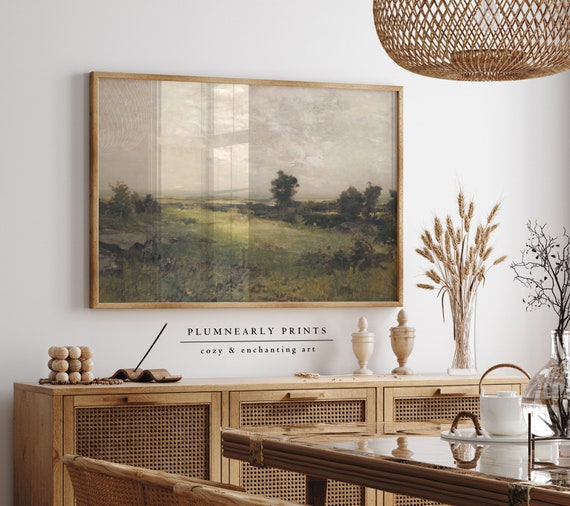 English Country Traditional Landscape Oil Painting Art Print Poster