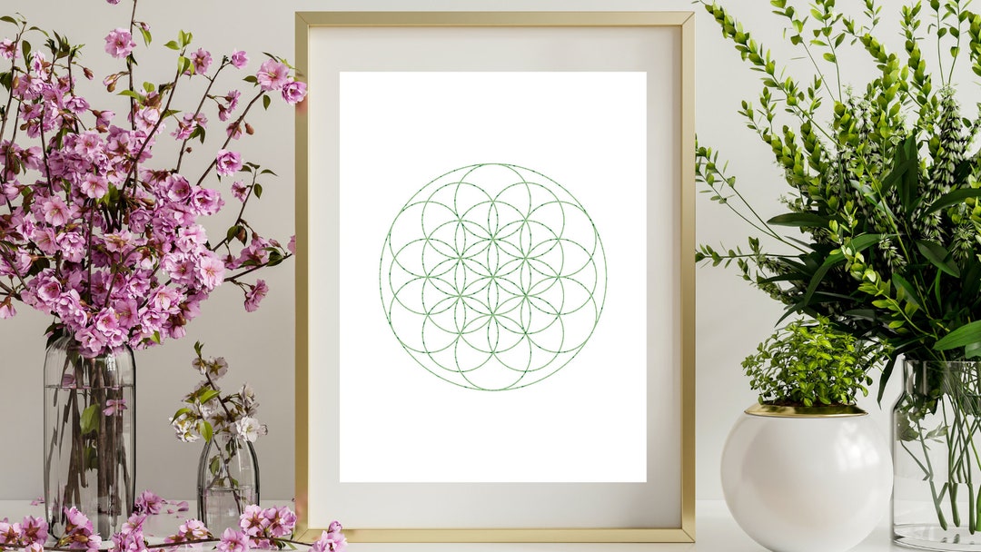 Flower of Life Printable Poster Wall Art Digital - Etsy