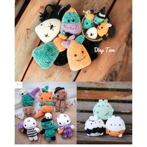 Crochet Halloween Amigurumi PDF Patterns Bundle, 13 Spooky Plush Designs (Digital Download)